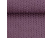 Kunstleder Pinto geflochten lavendel